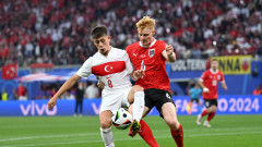 Австрия - Турция 0:1, югоизточните ни съседи имат аванс на почивката