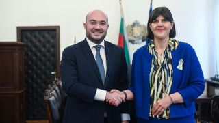 Правосъдният министър Георги Георгиев и европейският главен прокурор Лаура Кьовеши