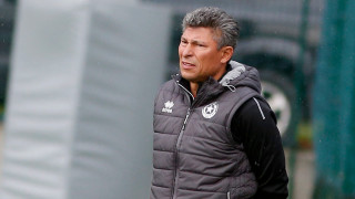 Треньорът на ЦСКА 1948 Красимир Балъков говори след победата