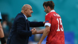 Финландия - Русия 0:1 (Развой на срещата по минути)