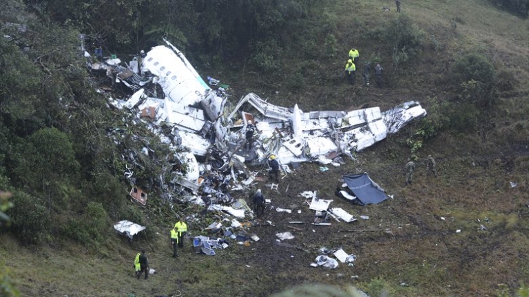 Боливия отне лиценза на компанията собственик на разбилия се самолет в Колумбия 
