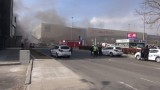 Гори пожар в хипермаркет в Бургас 