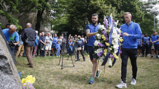 Всички служители и част от най верните фенове на гранда Левски отбелязаха