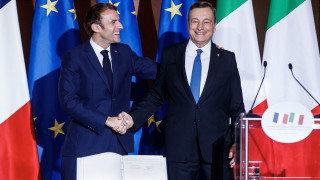 Френският президент Еманюел Макрон и италианският премиер Марио Драги призоваха