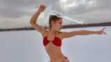  Анна Галкина - момичето, което пие кафето си на -27°C и в ледени води 