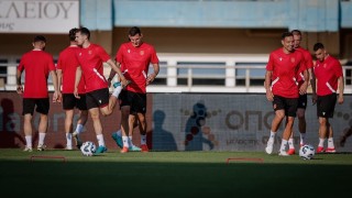 Българският национален отбор направи официалната си тренировка на остров Крит