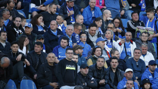 Феновете на Левски сътвориха подобаващо изпращане на своя тим преди