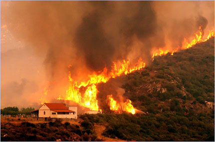  Пожарите в Гърция дело на строителни предприемачи?