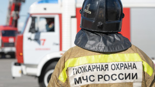 Вход на жилищен блок в Луганск се срути напълно след