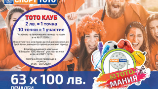 ФИЕСТАТА С ДЖАКПОТИ НАД 7 260 000 ЛЕВА ОТ СПОРТ ТОТО Разбира