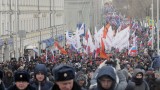 Хиляди на марш в Москва почетоха Борис Немцов