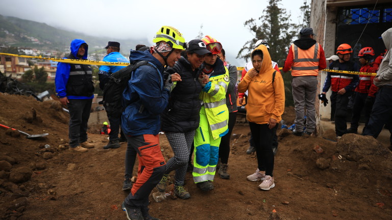 17 загинали и 37 ранени заради свлачището в Еквадор 