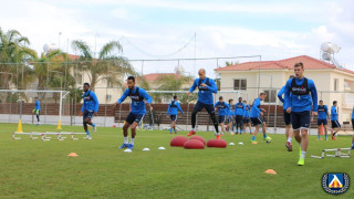 Отборът на Левски проведе малко по различно занимание днес В момента