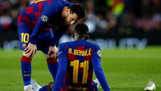 Футболистът на Барселона Усман Дембеле може да се възстановява по дълго