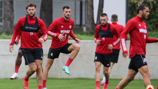 Футболистите на ЦСКА проведоха изключително освежаваща тренировка преди двубоя със