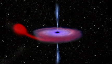 На 8000 светлинни години от Земята се пробуди черна дупка
