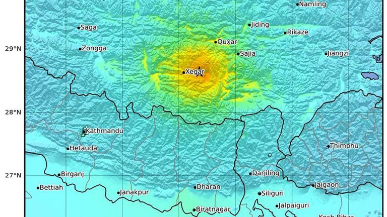 7.1 Magnitude Earthquake Strikes Tibet Near Nepal Border