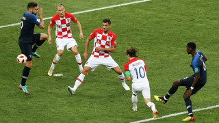 Франция - Хърватия 4:2 (Развой на срещата по минути)
