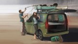  Volkswagen разкри чертежите на новия цялостен с технологии за живот навън Caddy Mini Camper 