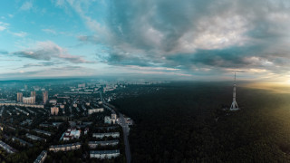 По време на обстрела на Харков в понеделник следобед руските