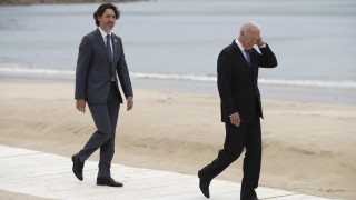 Американският президент Джо Байдън мексиканският му колега Андрес Мануел Лопес