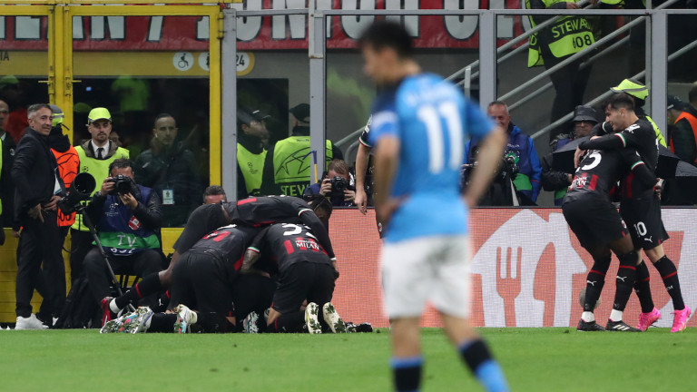 Милан спечели с минималното 1:0 първия четвъртфинал срещу Наполи в