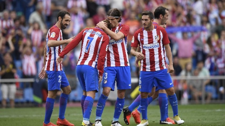 Атлетико доближи Реал и Барса, Гризман носи победата на "дюшекчиите"