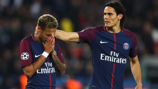 Звездите на Пари Сен Жермен Единсон Кавани и Неймар