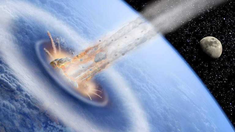 Какво би станало ако малък астероид удари Земята 