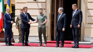 Зеленски прие лидерите на Франция, Германия и Италия