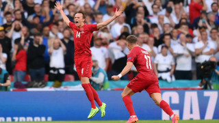 Микел Дамсгоор вкара много красив гол от пряк свободен удар с