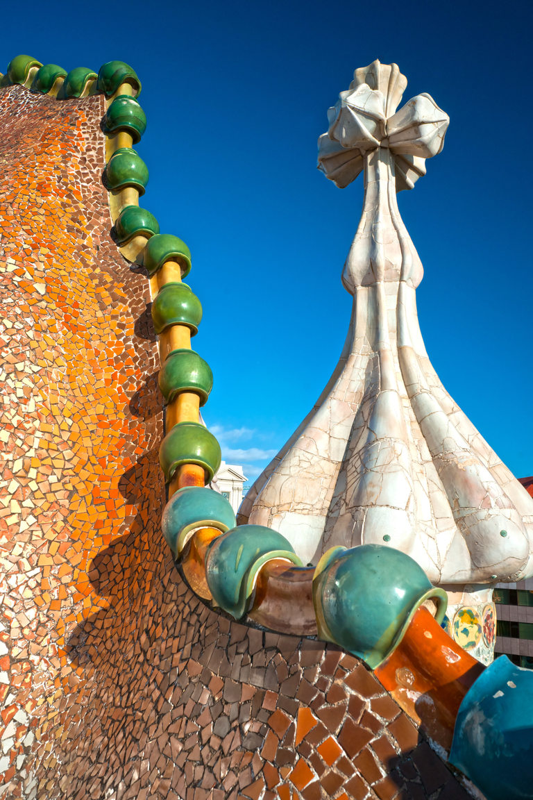 Casa Batlló, на покрива