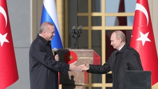 Президентът на Турция Реджеп Ердоган и руският му колега Владимир