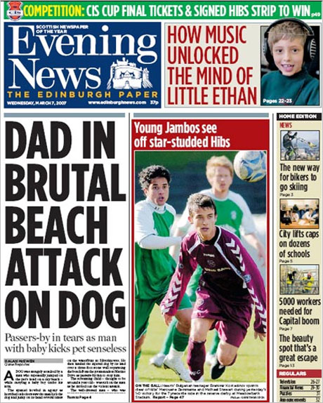 Шотландските вестници засипват със суперлативи Бранимир Костадинов