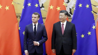 Президентът на Китай Си Дзинпин и френският му колега Еманюел