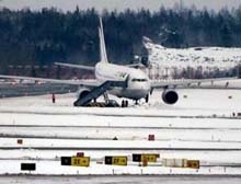 Инцидент със самолет на летището в Стокхолм
