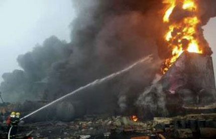 5 загинали и 100 пострадали при пожар в химически завод в Китай