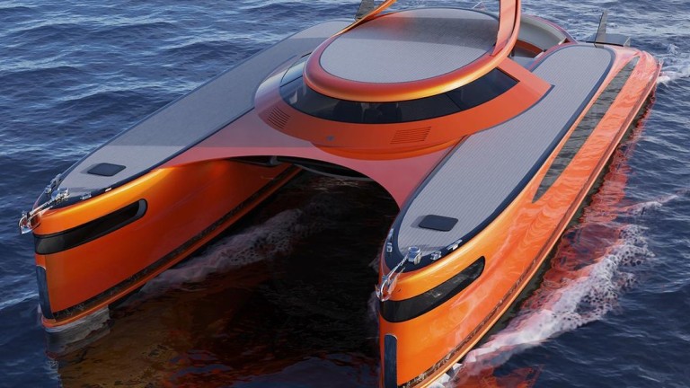 Катамаран - но като от бъдещето