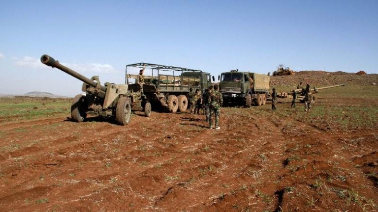 Сирийски правителствени сили, подкрепяни от руските военни, са избили около