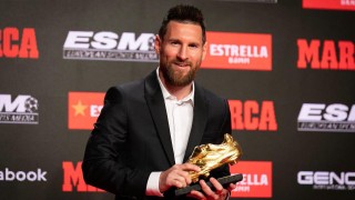 Суперзвездата на Барселона Лионел Меси получи своята шеста Златна обувка