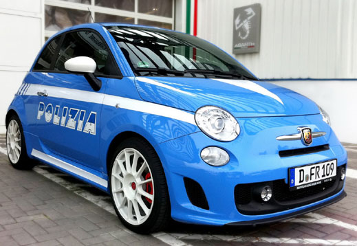 Тунинг компания преобрази Fiat 500 в патрулка