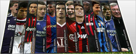 УЕФА обяви "идеалния отбор за 2007 година"