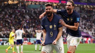 Англия - Франция, 1:2, (Развой на срещата по минути)