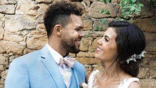 Жо Вилфред Цонга се ожени Французинът се венча за дългогодишната си приятелка