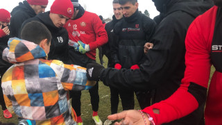 Приятна изненада получиха футболистите на ЦСКА преди началото на днешната