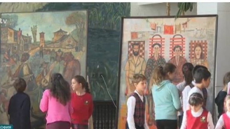 Непоказвани картини на Златю Бояджиев вдъхновиха деца