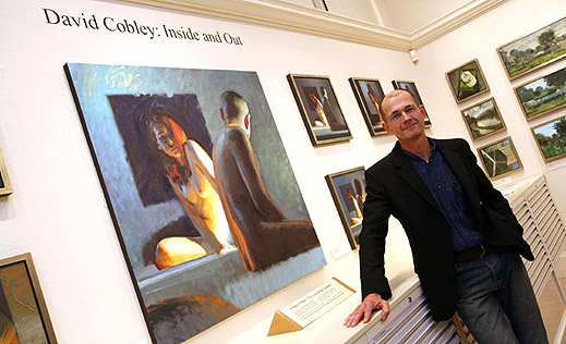 Английска картина цензурирана от съвестен посетител в галерия.