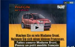 Реклама се подиграва с ръста на Саркози