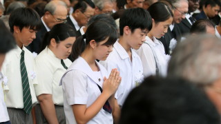 Жителите на Нагасаки отбелязаха 74 тата годишнина от атомната бомбардировка над