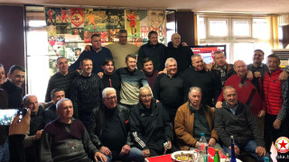 Ден след победата над Лудогорец в ресторанта на стадион Българска